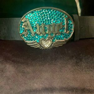 Blingy retro angel belt 😇